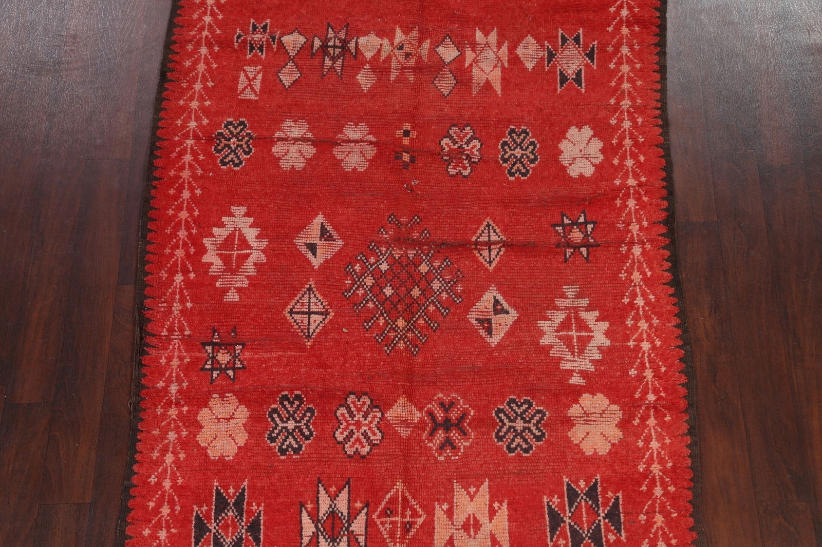 Antique Moroccan Wool Rug 5x10 - 3