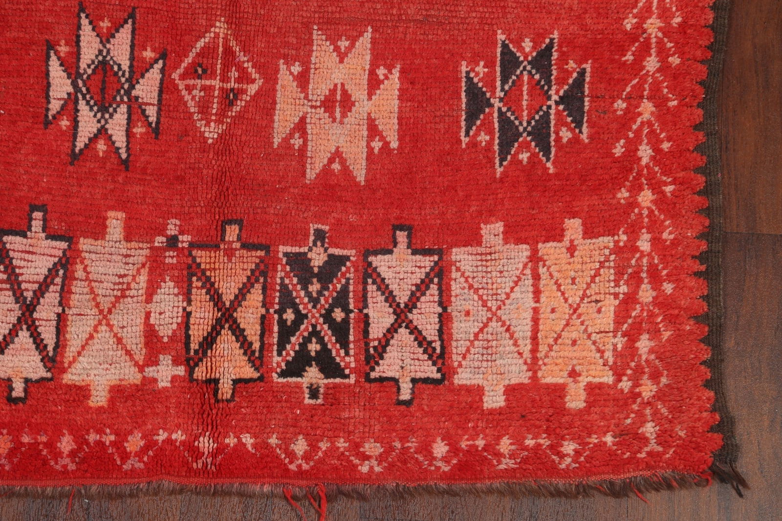 Antique Moroccan Wool Rug 5x10 - 6