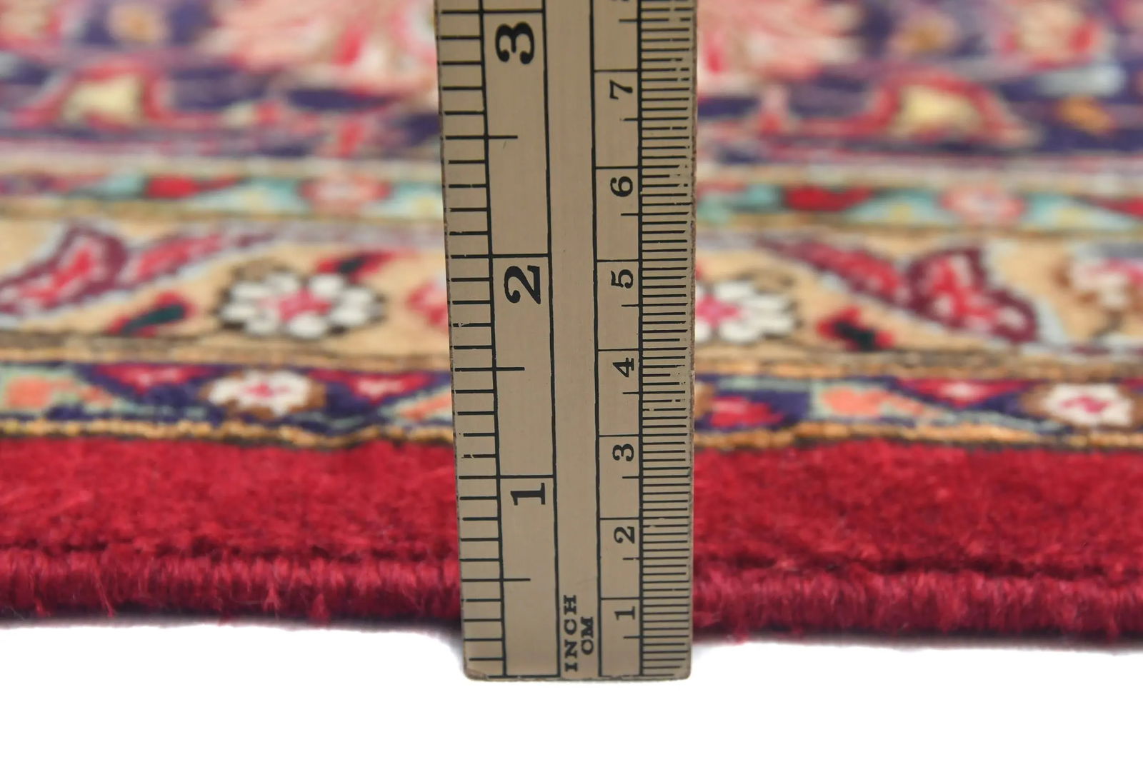 Vintage Red Floral Traditional 10X13 Tabriz Persian Rug - 8