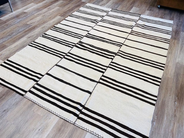 Antique kilim-Jajim Turkish Rug-5155 - 2