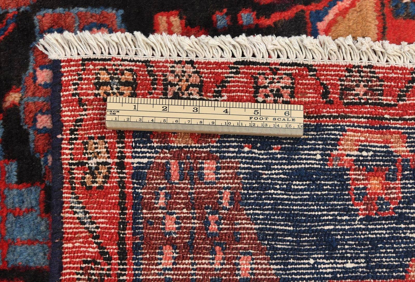 Vintage Tribal Plum 5X8 Nahavand Persian Rug - 11