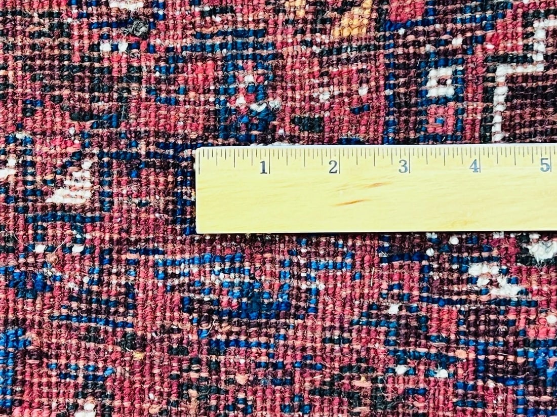 Hand-Knotted Antique Persian Qashqai Tribal Wool Geometric Oriental Area Rug Carpet 6'7" x 10' - 13