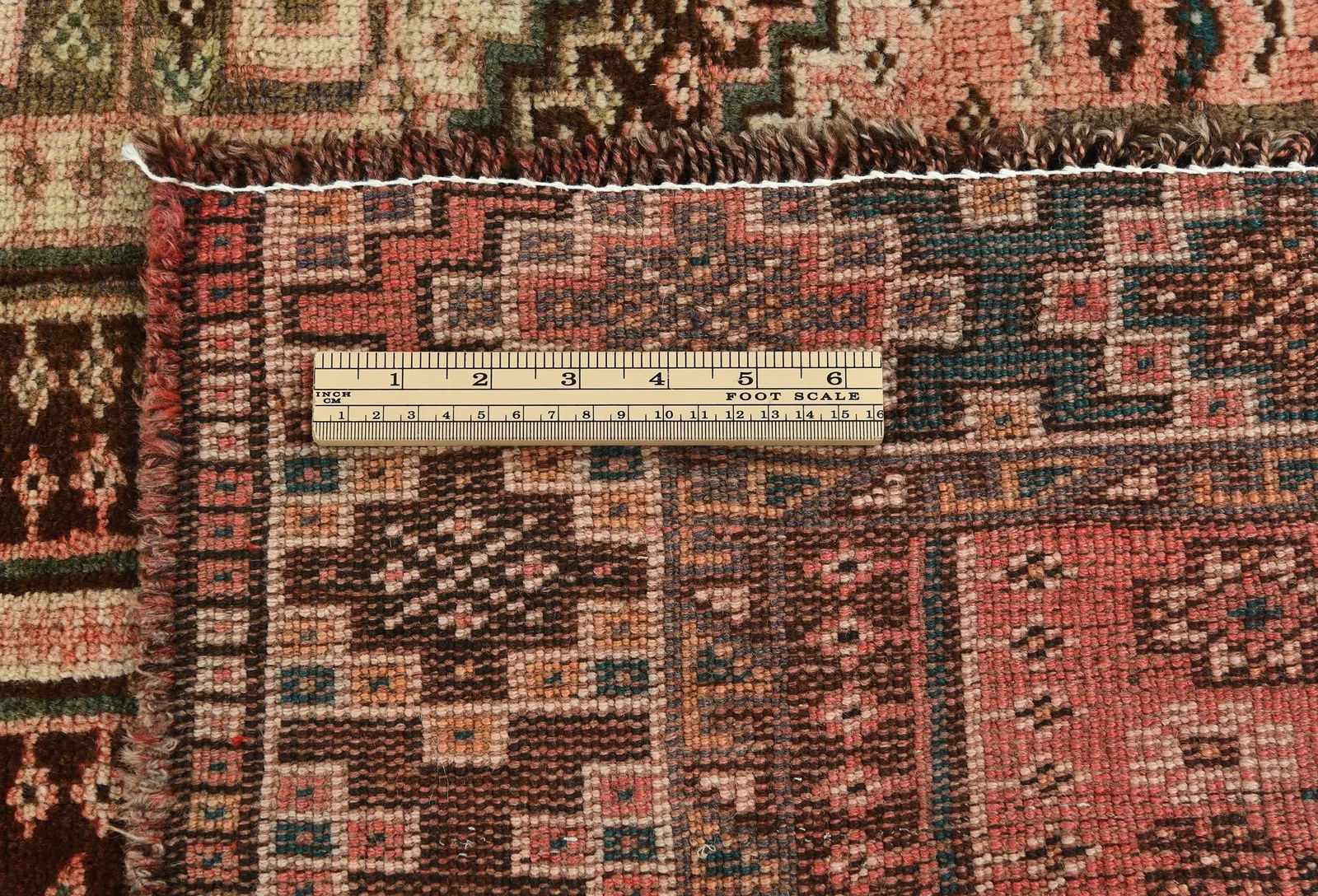 Semi Antique Dark Brown Tribal 5X8 Shiraz Persian Rug - 11