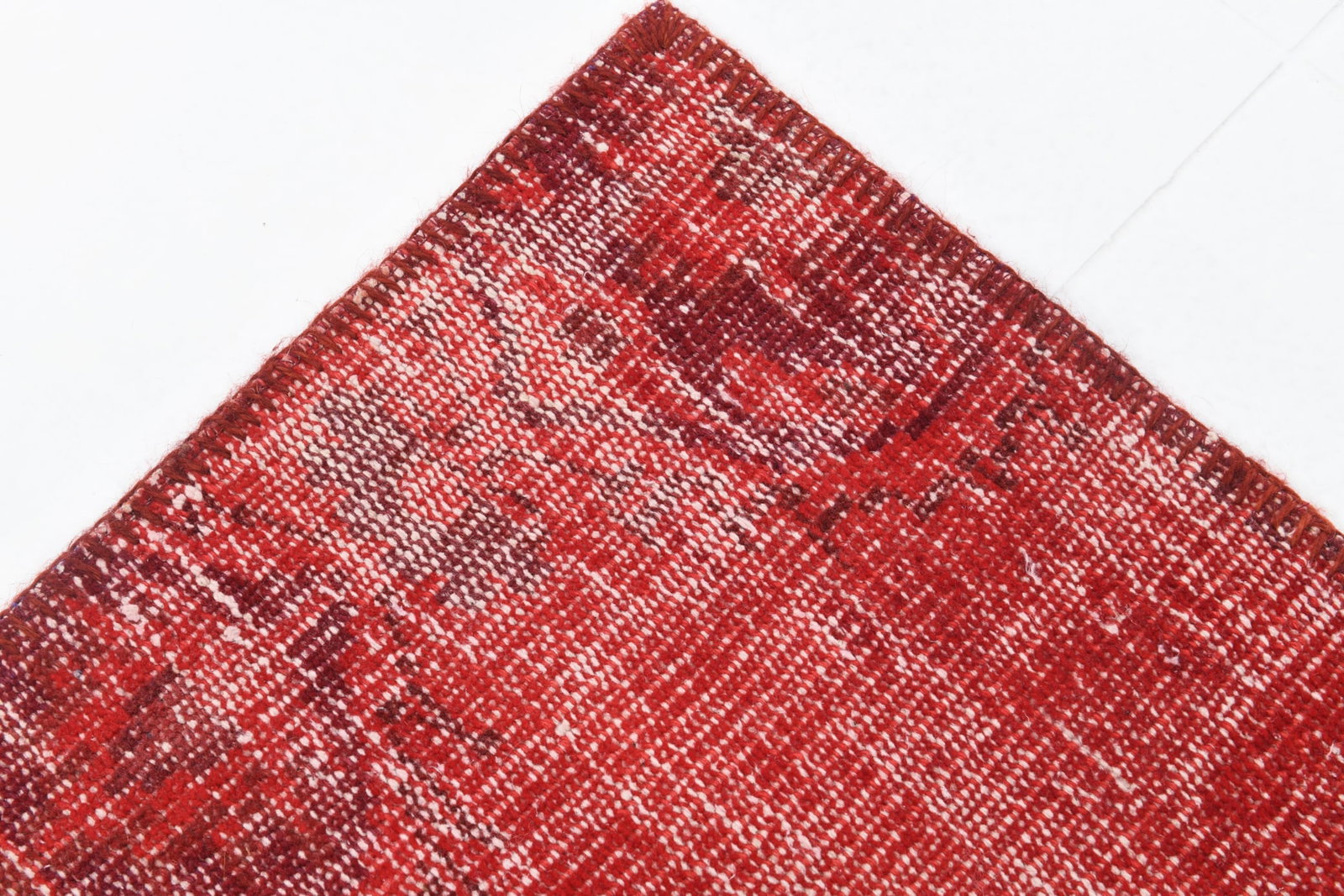 3'2'' x 5'6'' Handmade Vintage Wool Patchwork Rug - 552 - 13