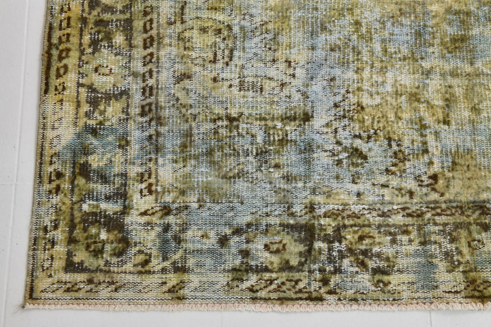 5'7'' x 9'1'' Handmade Vintage Wool Rug - 20140 - 12