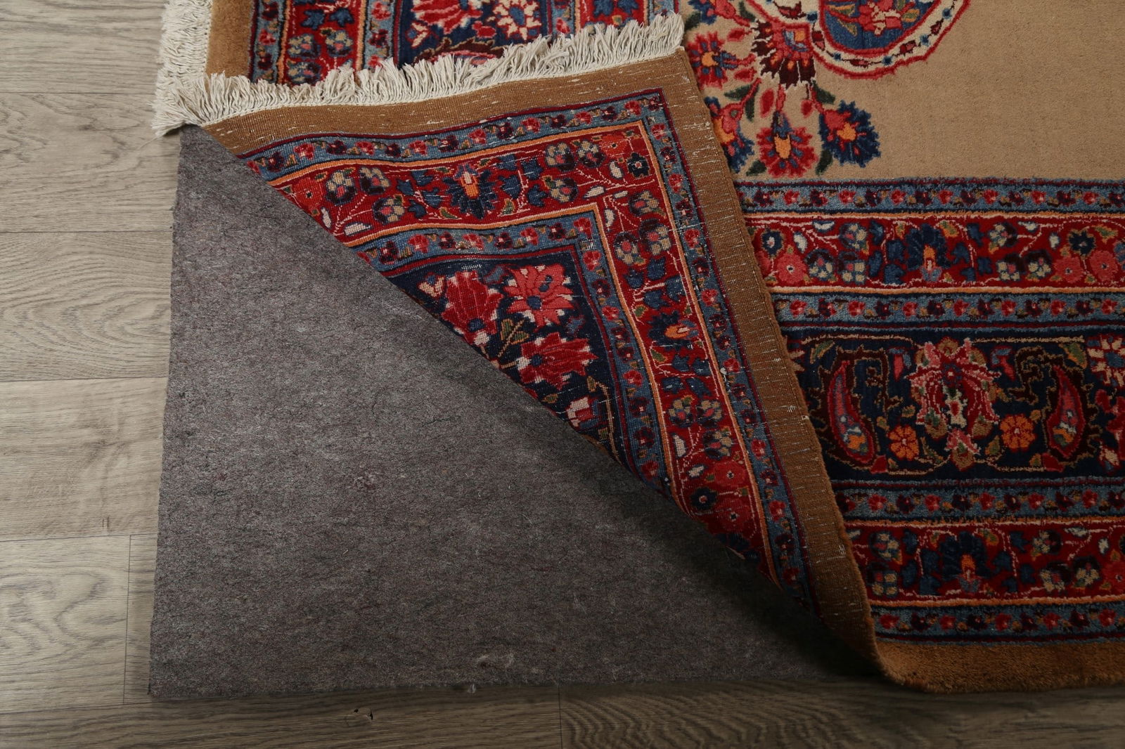 Antique Vegetable Dye Mashad Persian Area Rug 10x13 - 7