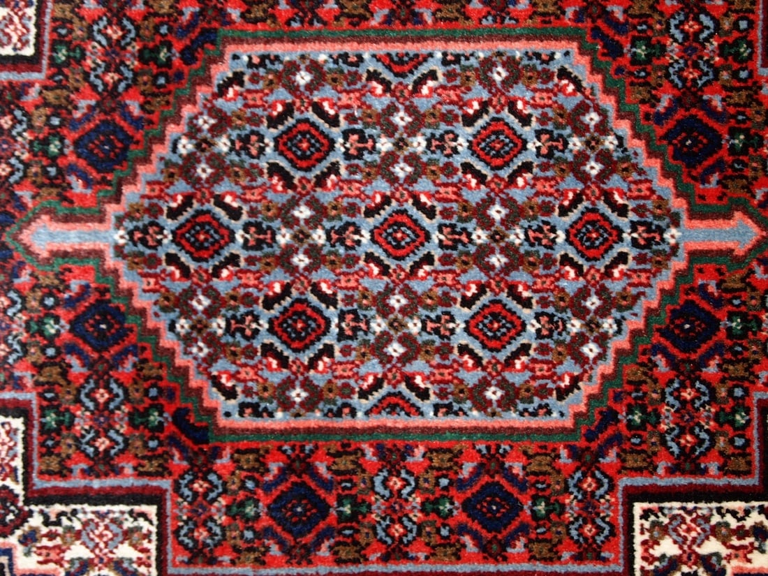 Handmade vintage Persian Nain rug 2.5' x 3.3' (76cm x 100cm) 1970s - 3