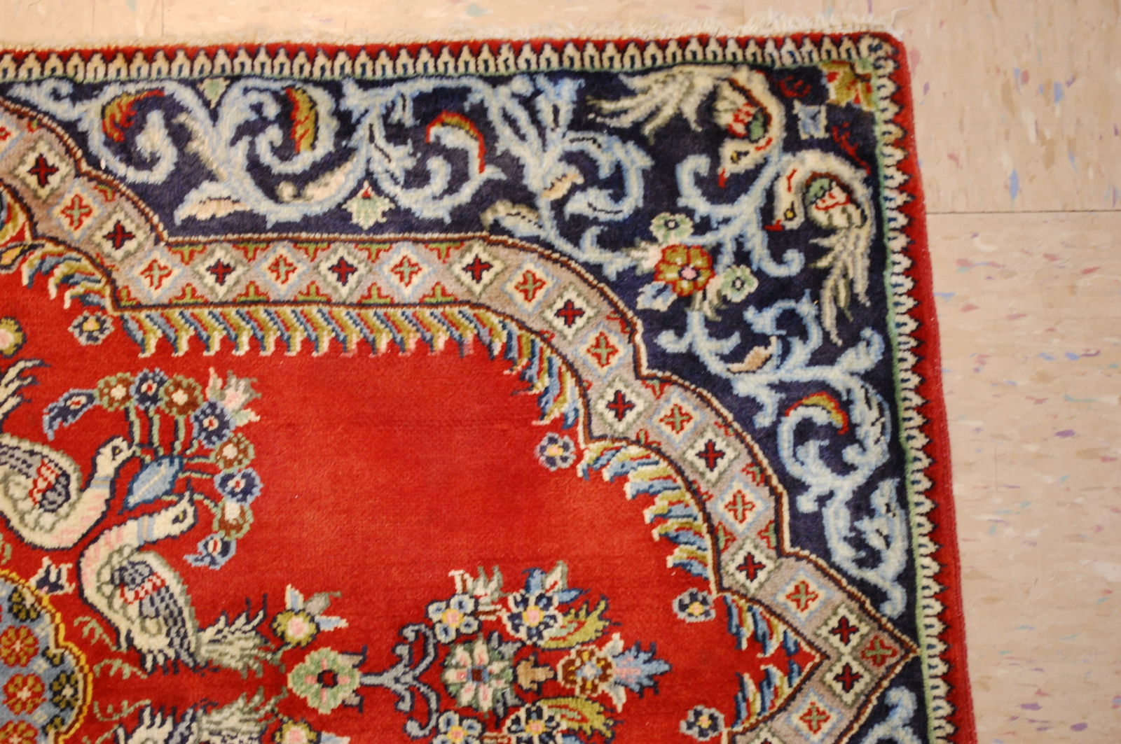 Persian KASHAN RUG 2'3"x 3'3" - 5