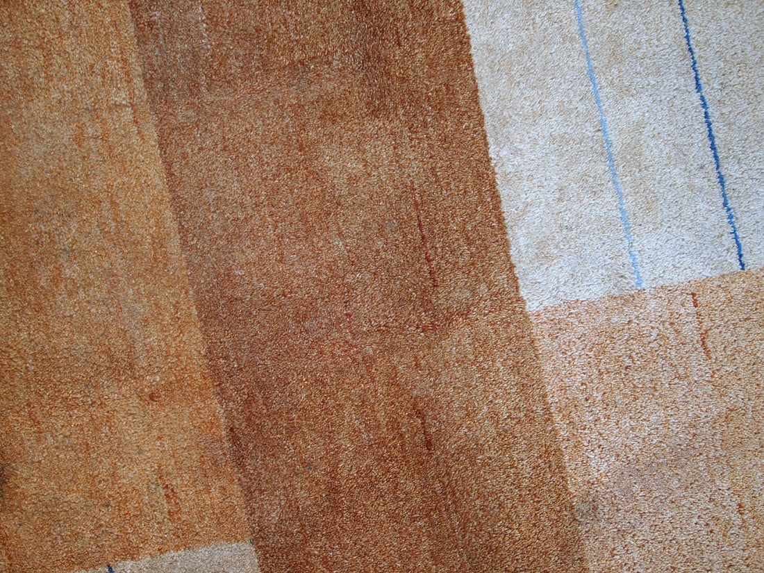 Handmade vintage Persian Gabbeh rug 6.5' x 9.8' (200cm x 300cm) 1980s - 8