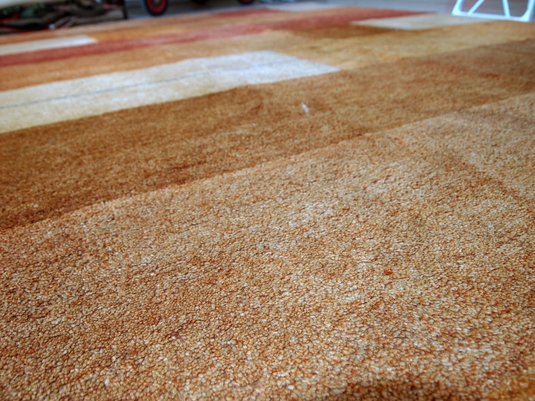 Handmade vintage Persian Gabbeh rug 6.5' x 9.8' (200cm x 300cm) 1980s - 9