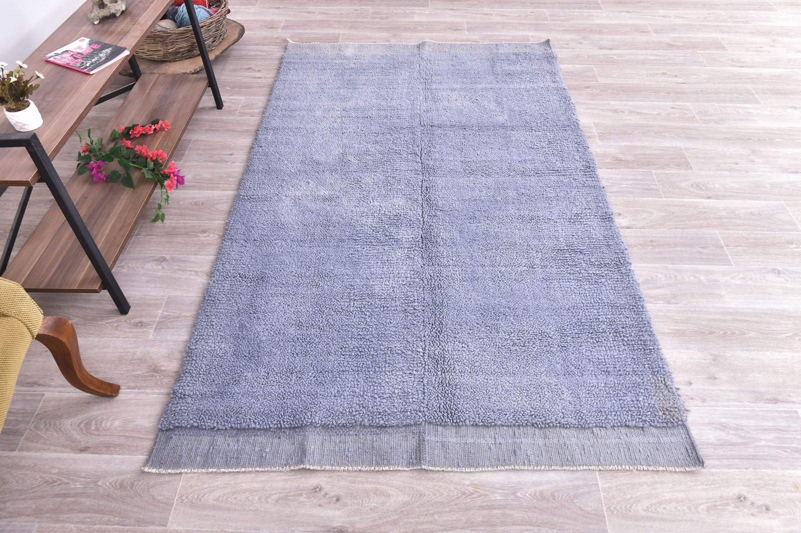 4'4'' x 7'3'' Turkish Handmade Kilim Rug - 240773 - 3