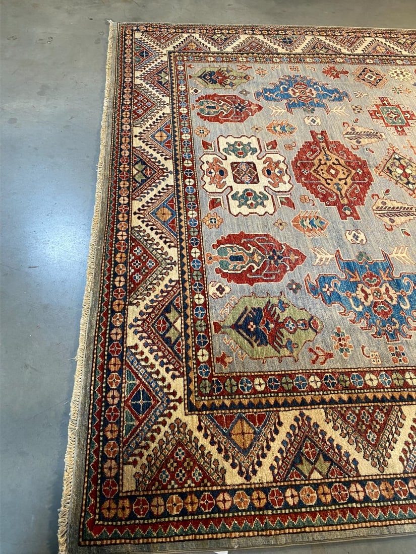 FINE SUPER KAZAK RUG 8'.1"x10'.5" - 5