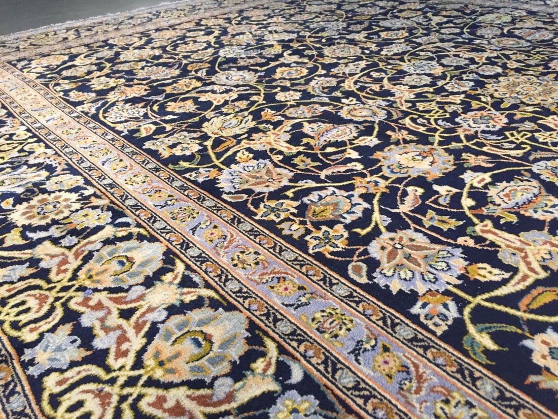 MAGNIFICENT AUTHENTIC PERSIAN KASHAN RUG 8'.10"X12'.8" - 10