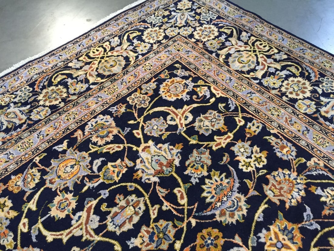 MAGNIFICENT AUTHENTIC PERSIAN KASHAN RUG 8'.10"X12'.8" - 2