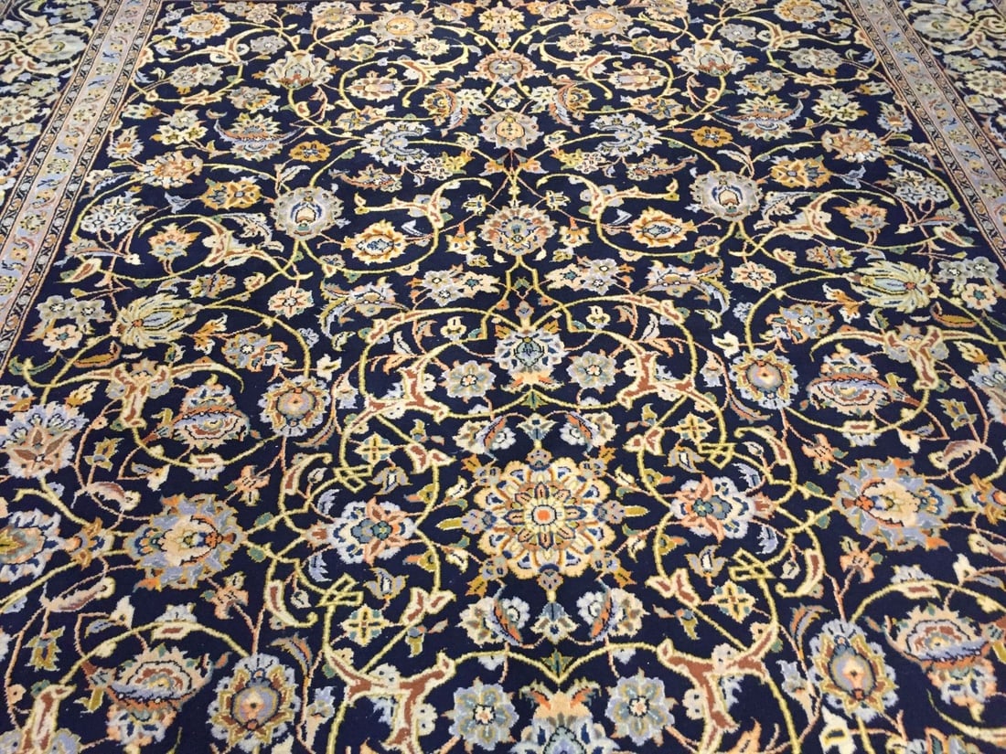 MAGNIFICENT AUTHENTIC PERSIAN KASHAN RUG 8'.10"X12'.8" - 5