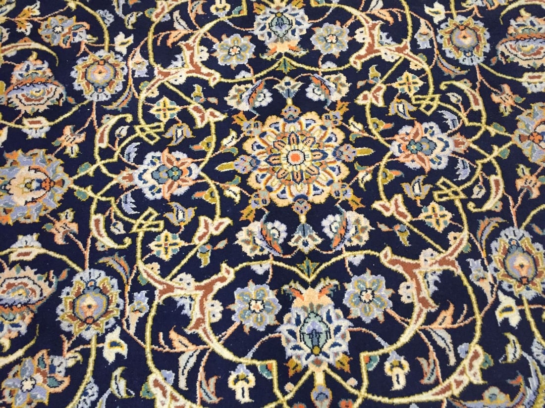 MAGNIFICENT AUTHENTIC PERSIAN KASHAN RUG 8'.10"X12'.8" - 8