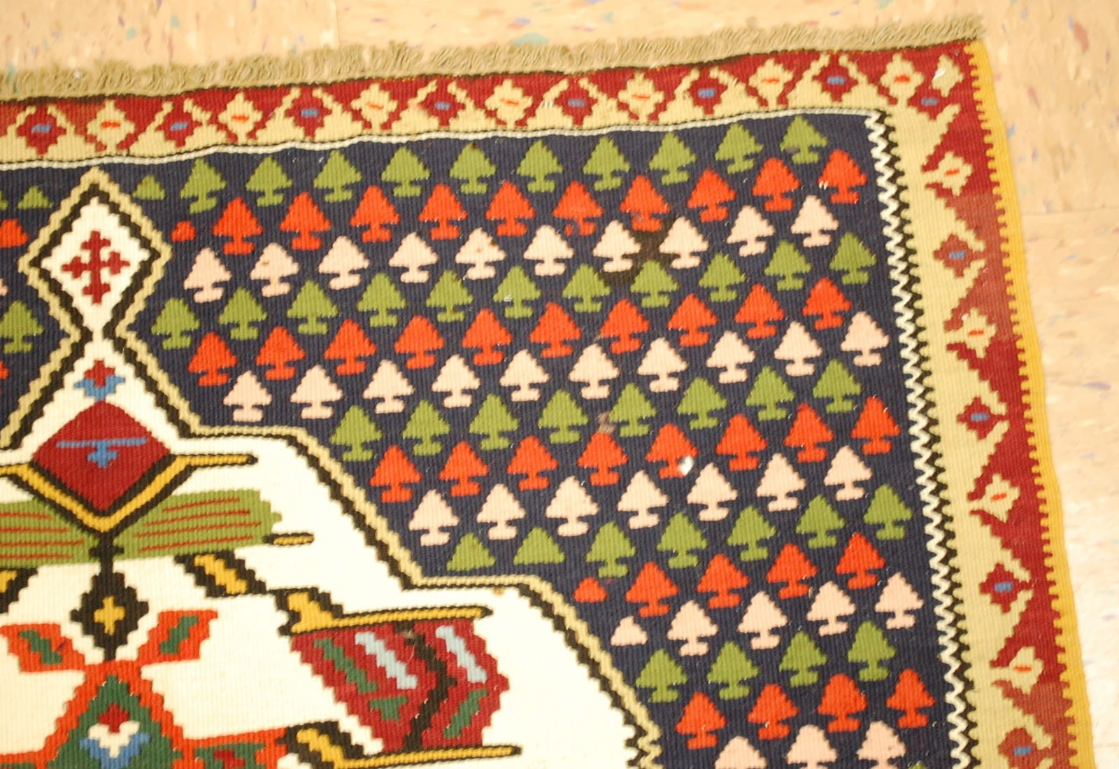 Persian sennah Kilim 3'5" X 6'1" - 5