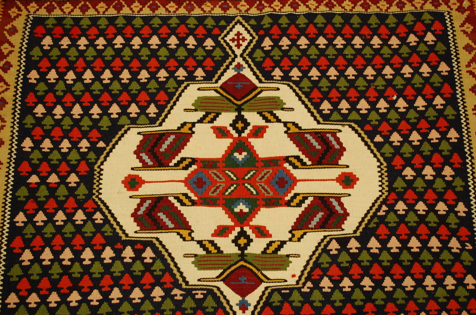 Persian sennah Kilim 3'5" X 6'1" - 6
