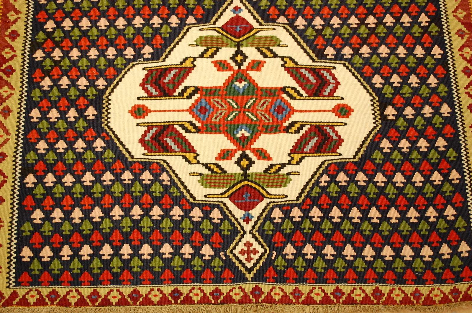Persian sennah Kilim 3'5" X 6'1" - 7