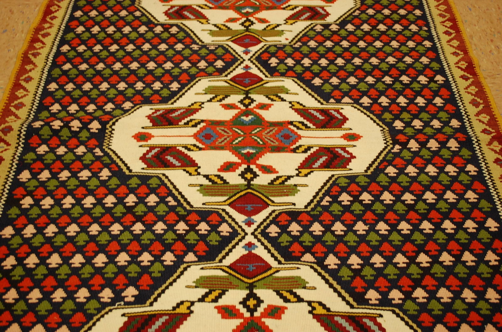 Persian sennah Kilim 3'5" X 6'1" - 8