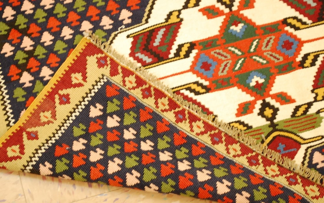 Persian sennah Kilim 3'5" X 6'1" - 9