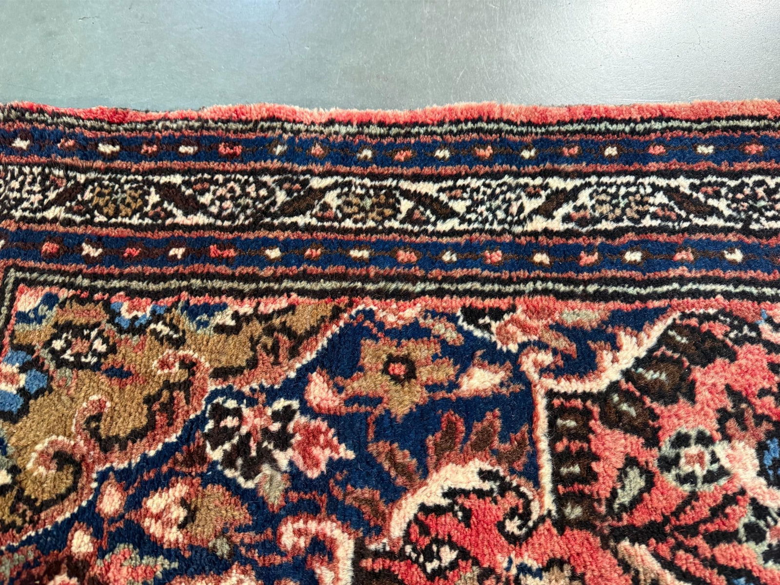 Stunning Persian Hamedan Rug 3.8x14. - 11