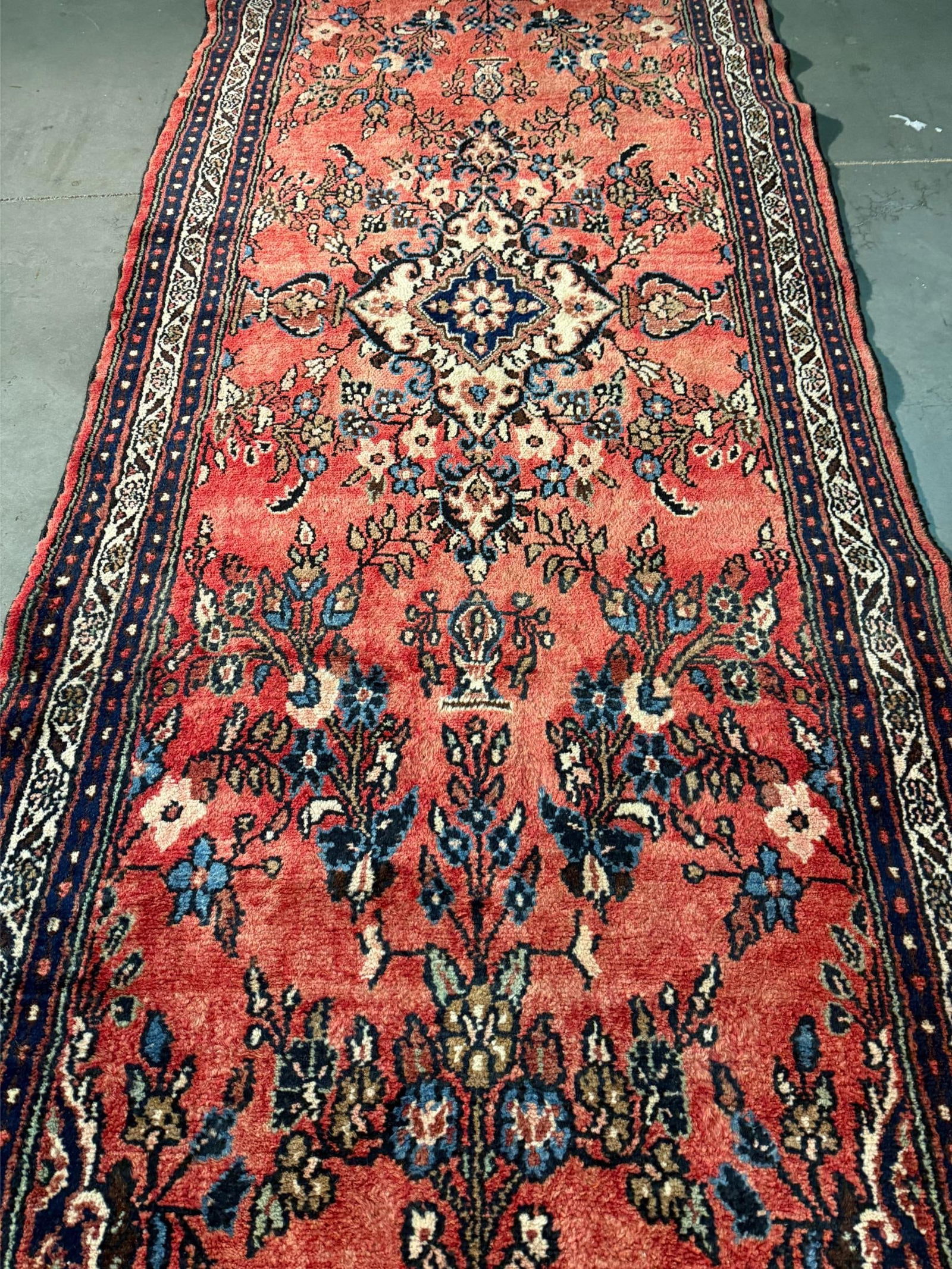 Stunning Persian Hamedan Rug 3.8x14. - 3