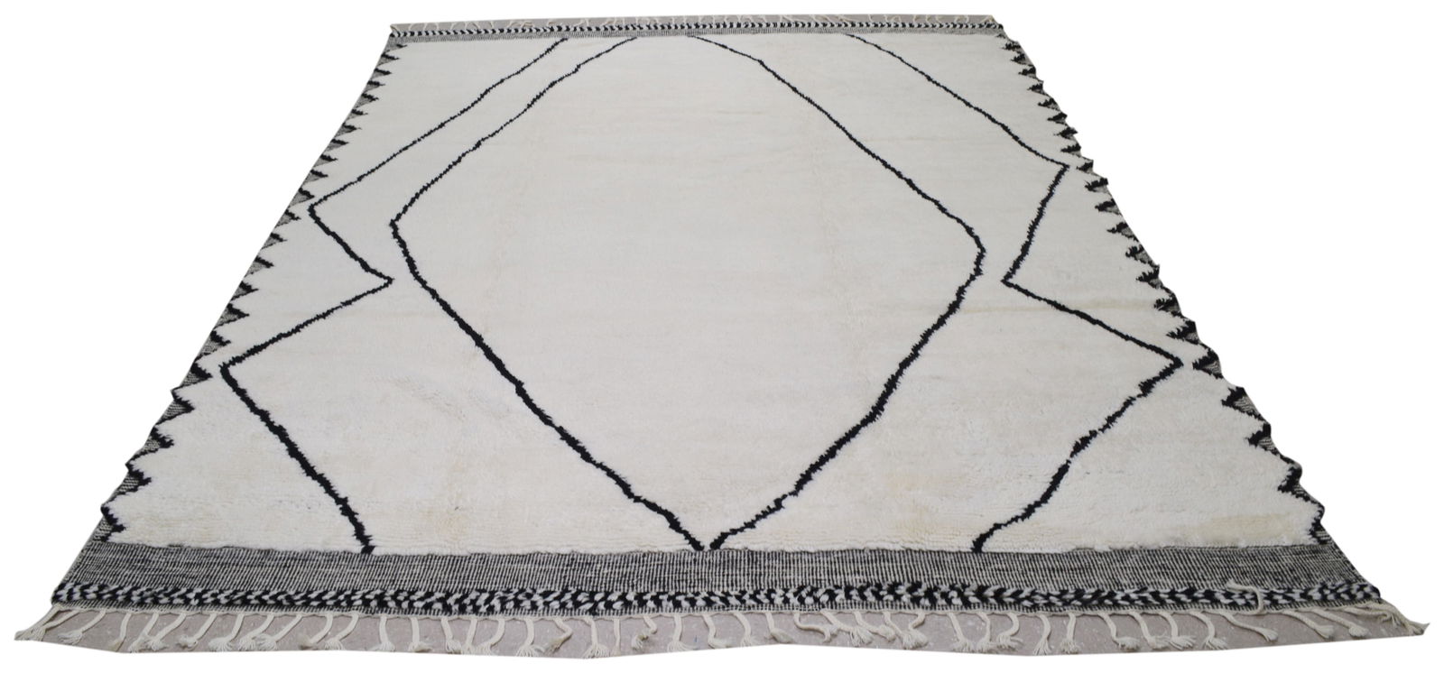 HAND KNOTTED RUG; MOROCCAN - 2