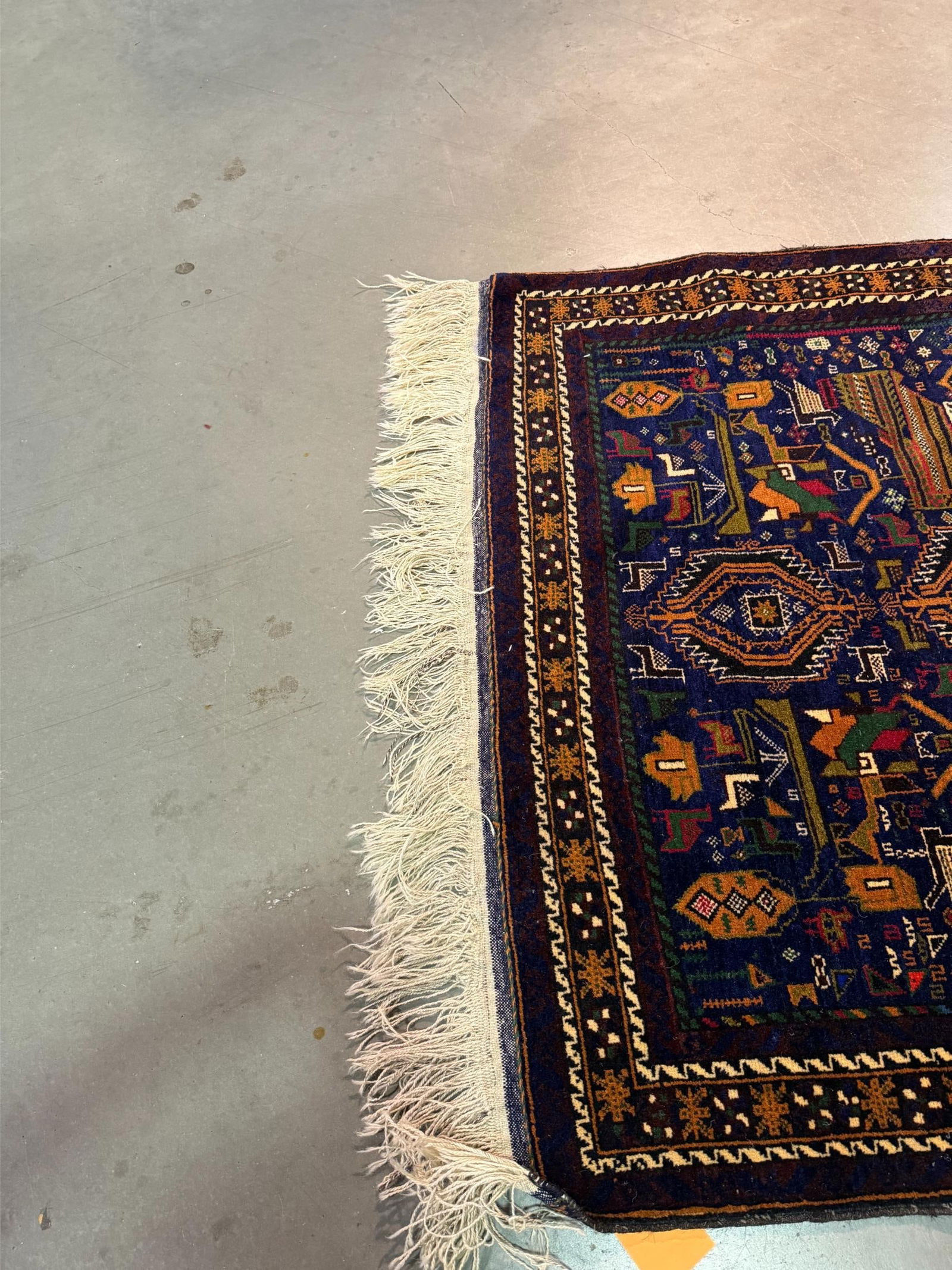 Fine Afghan Baluchi Rug 3.9x6.4 - 5