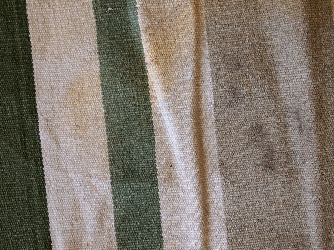 Handmade antique Indian Dhurri kilim 5.4' x 7.8' (167cm x 238cm) 1930s - 5