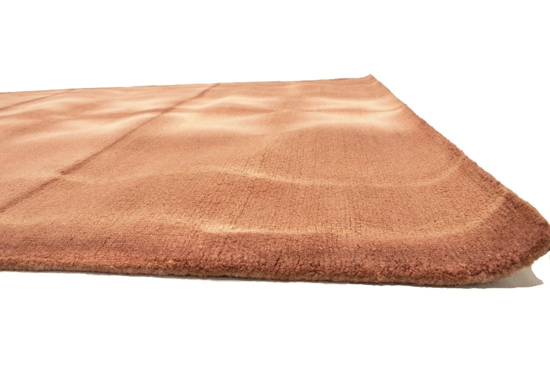 Rust Tie-Dye 5X8 Hand-Tufted Modern Rug - 11