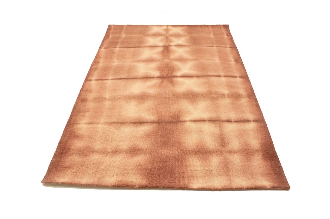 Rust Tie-Dye 5X8 Hand-Tufted Modern Rug - 3