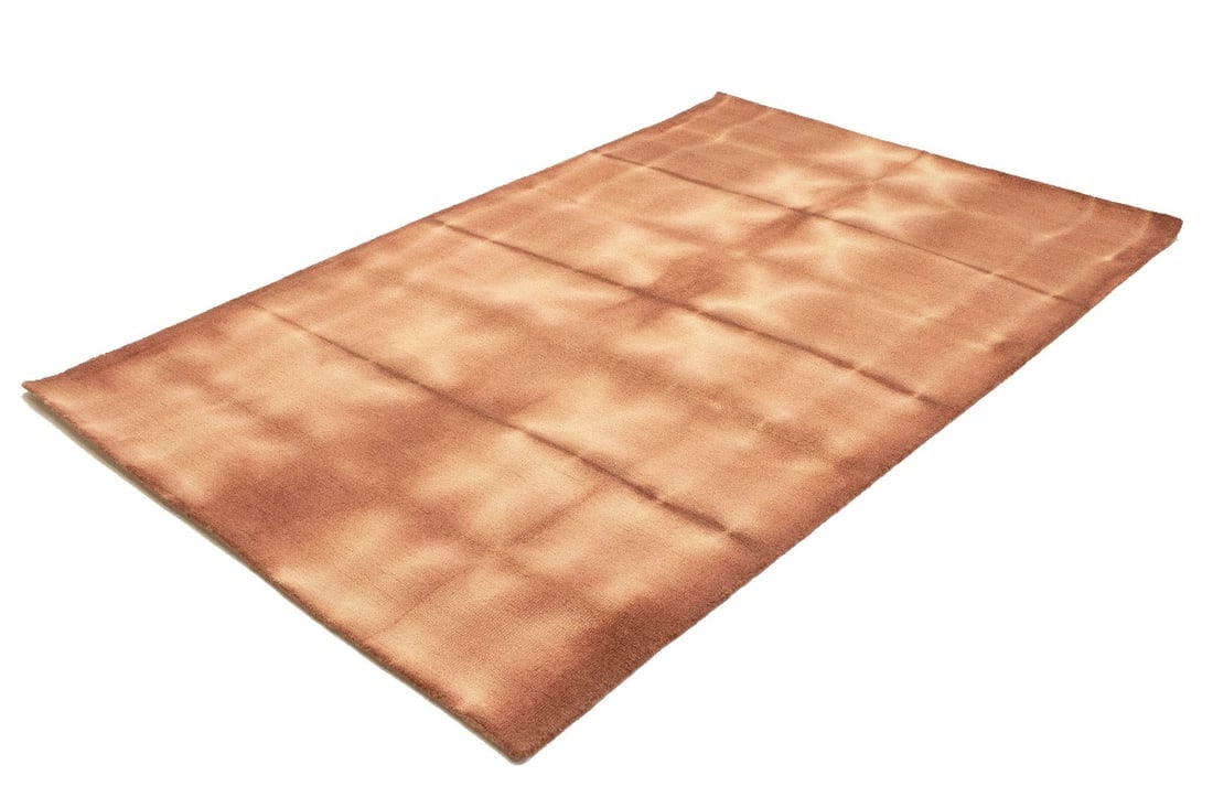Rust Tie-Dye 5X8 Hand-Tufted Modern Rug - 4