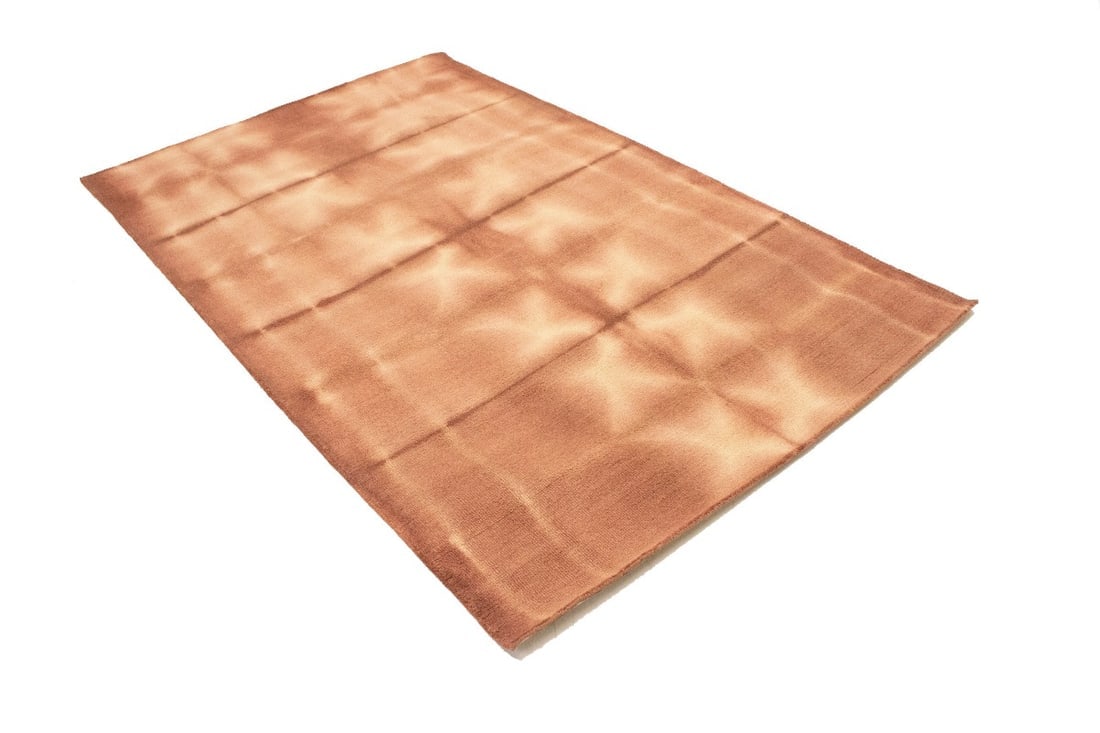 Rust Tie-Dye 5X8 Hand-Tufted Modern Rug - 6