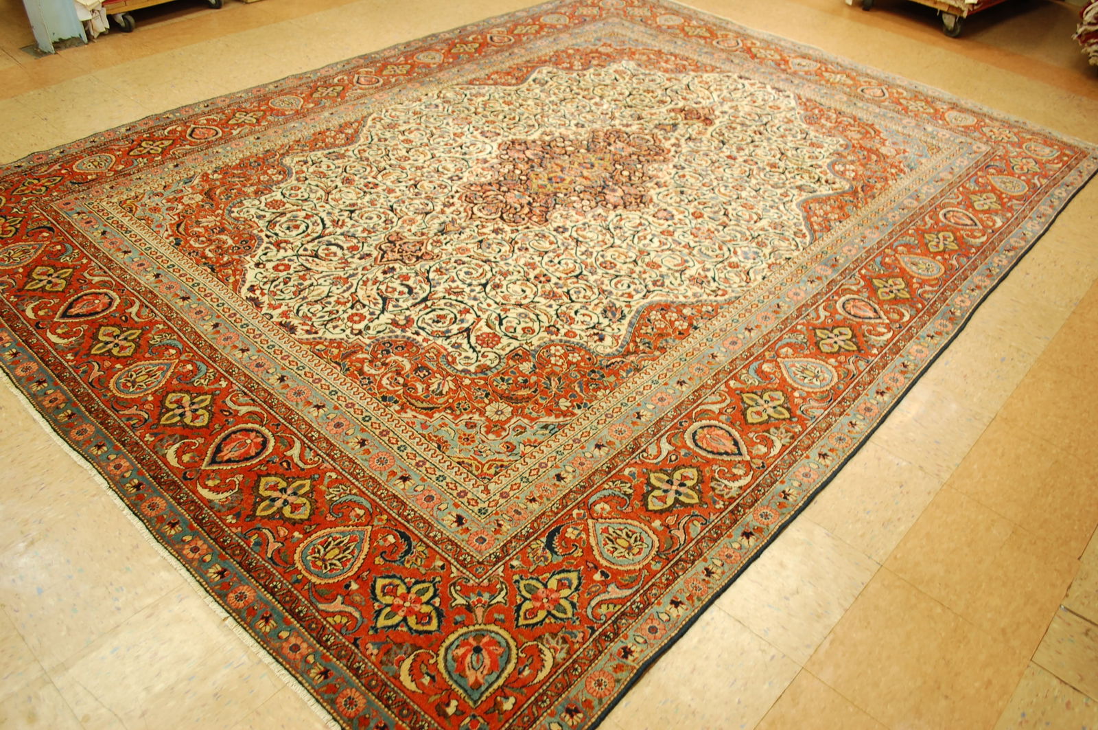 KASHAN ORIENTAL RUG 8'4"x11'3" - 10