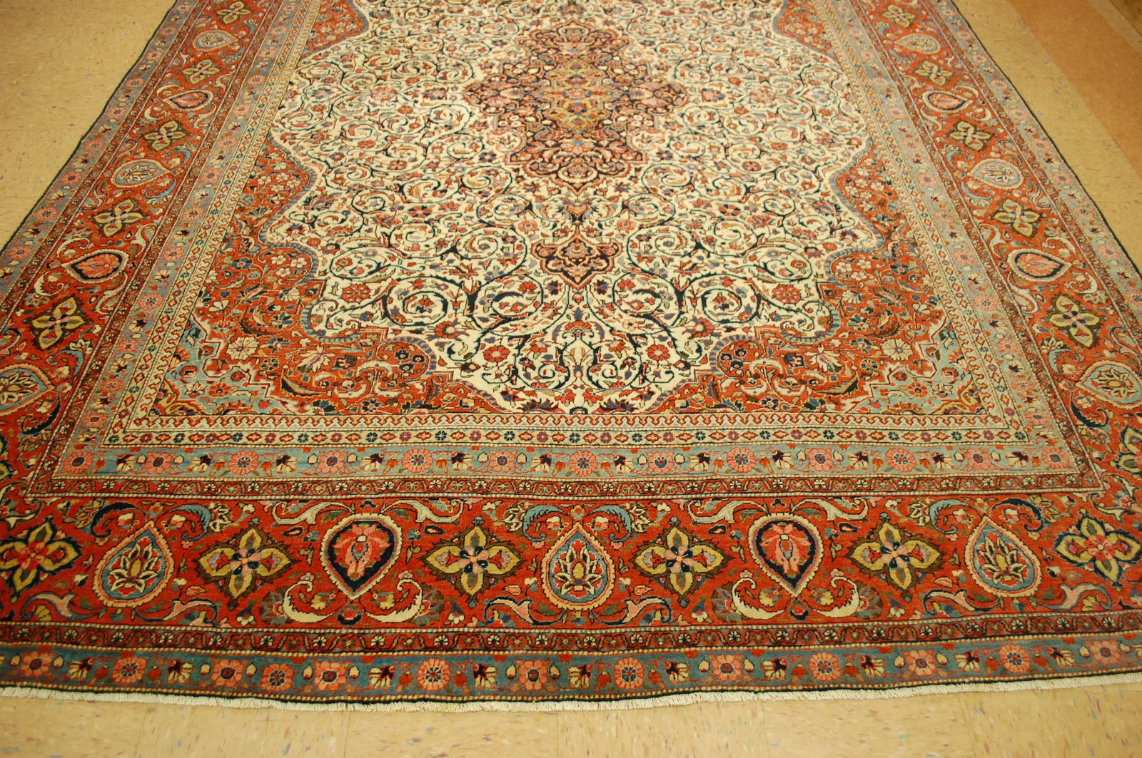 KASHAN ORIENTAL RUG 8'4"x11'3" - 3