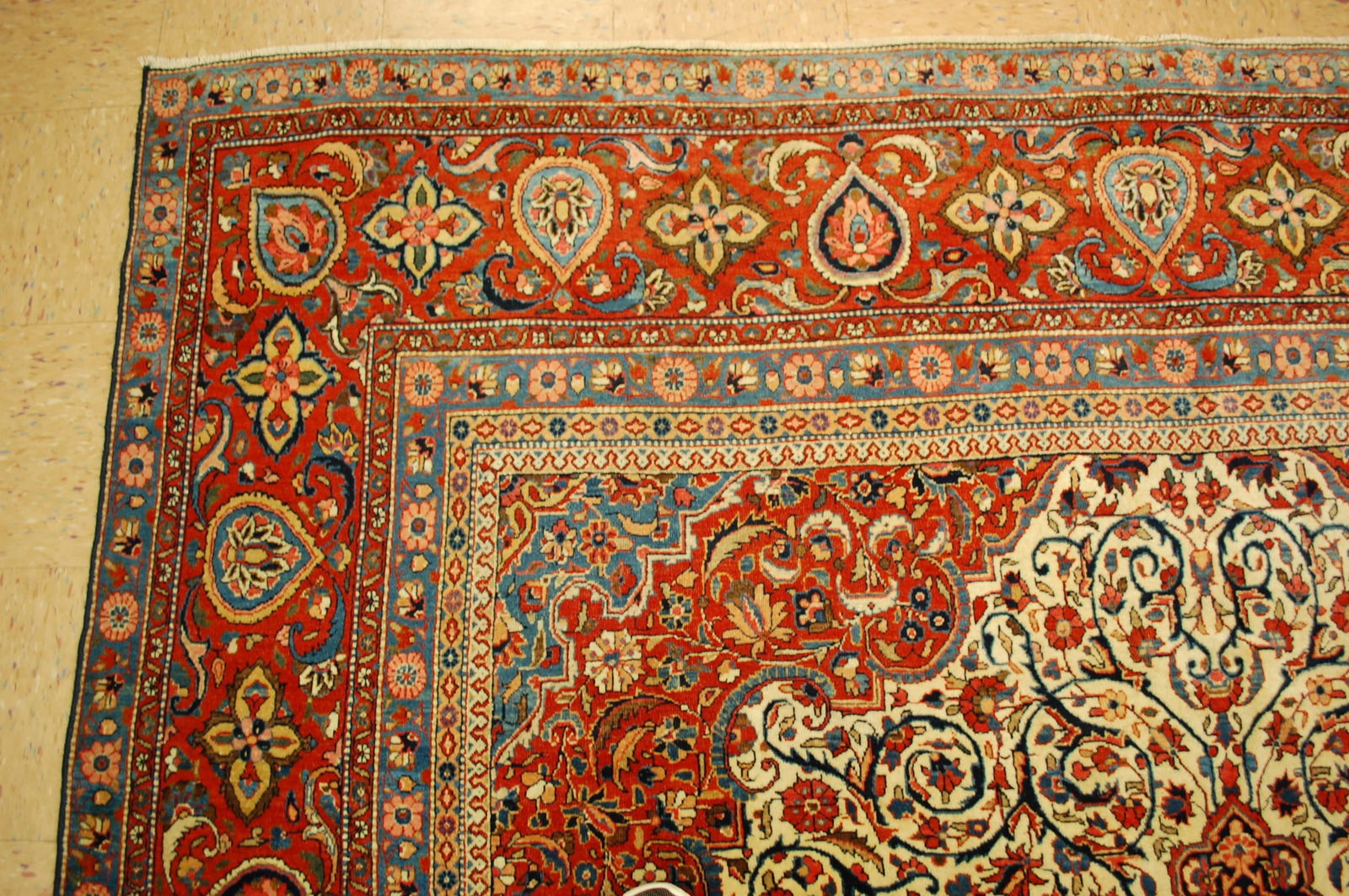 KASHAN ORIENTAL RUG 8'4"x11'3" - 4