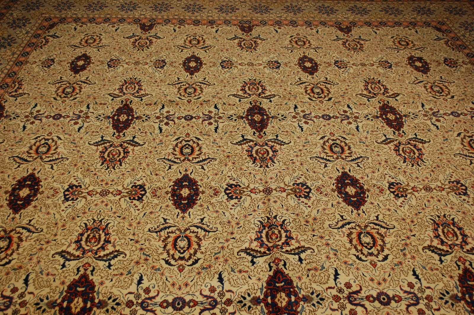 Persian KASHAN RUG 11.4x18.1 - 11