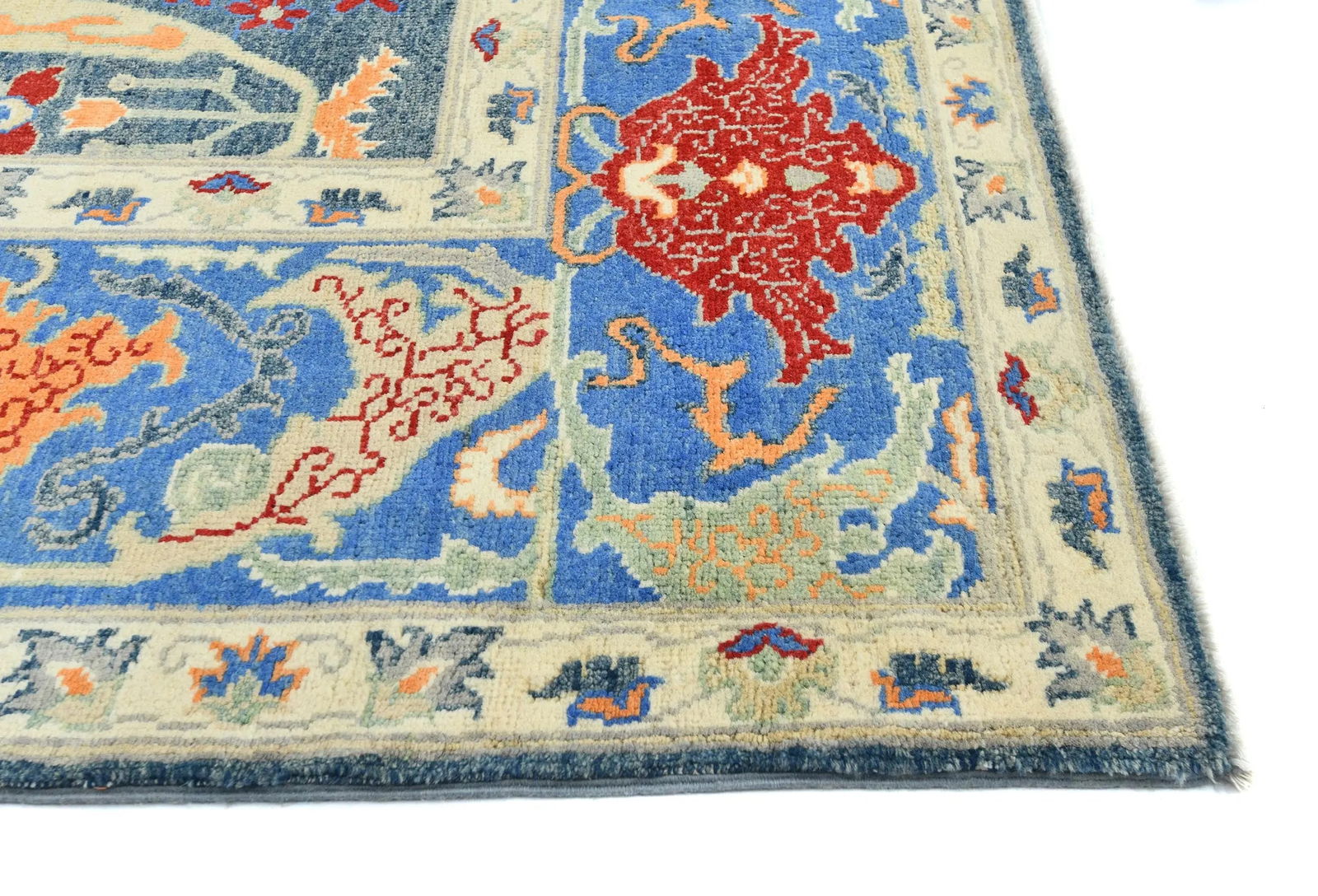 Muted Colors Floral Transitional 8X10 Oriental Rug - 8