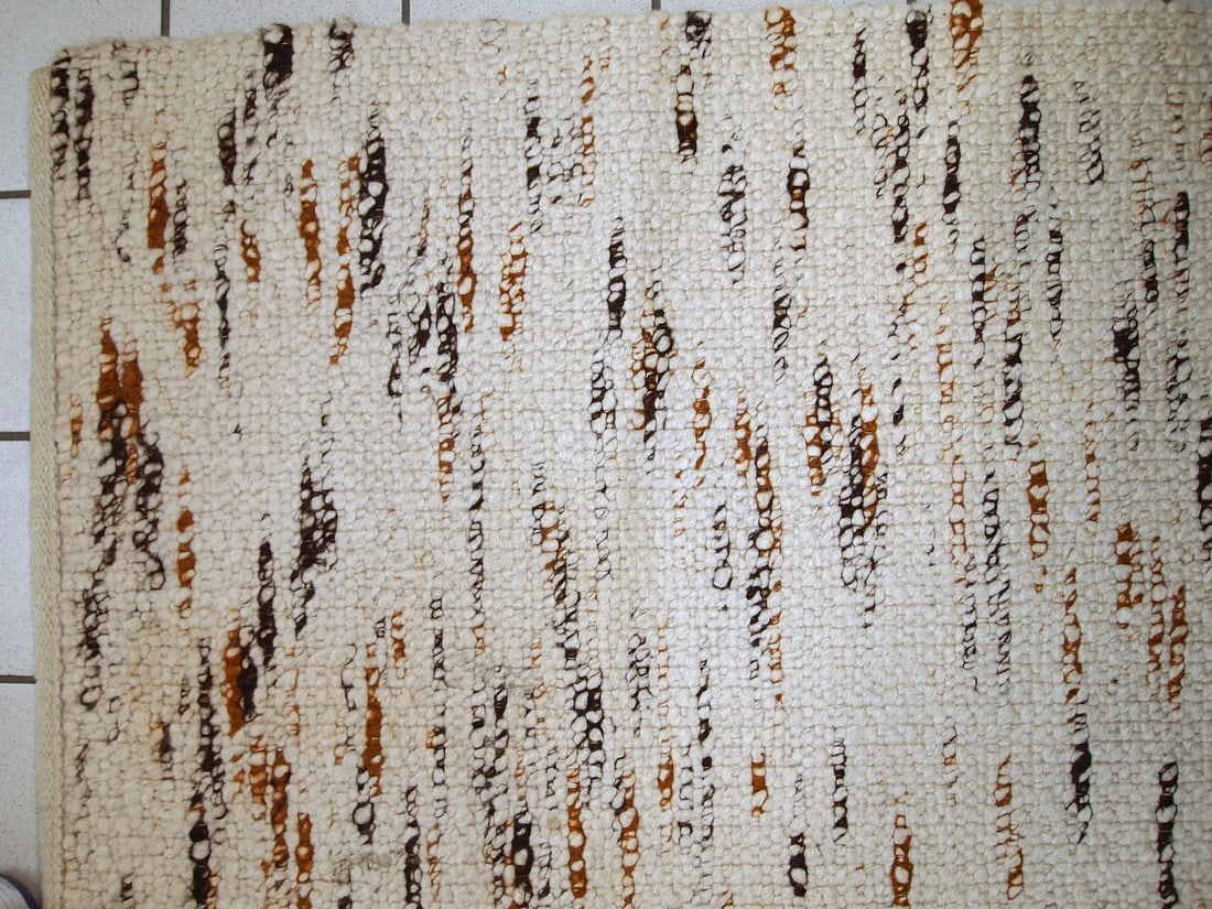 Handmade vintage Indian kilim runner 2.9' x 12.3' (90cm x 375cm) 1980s - 2