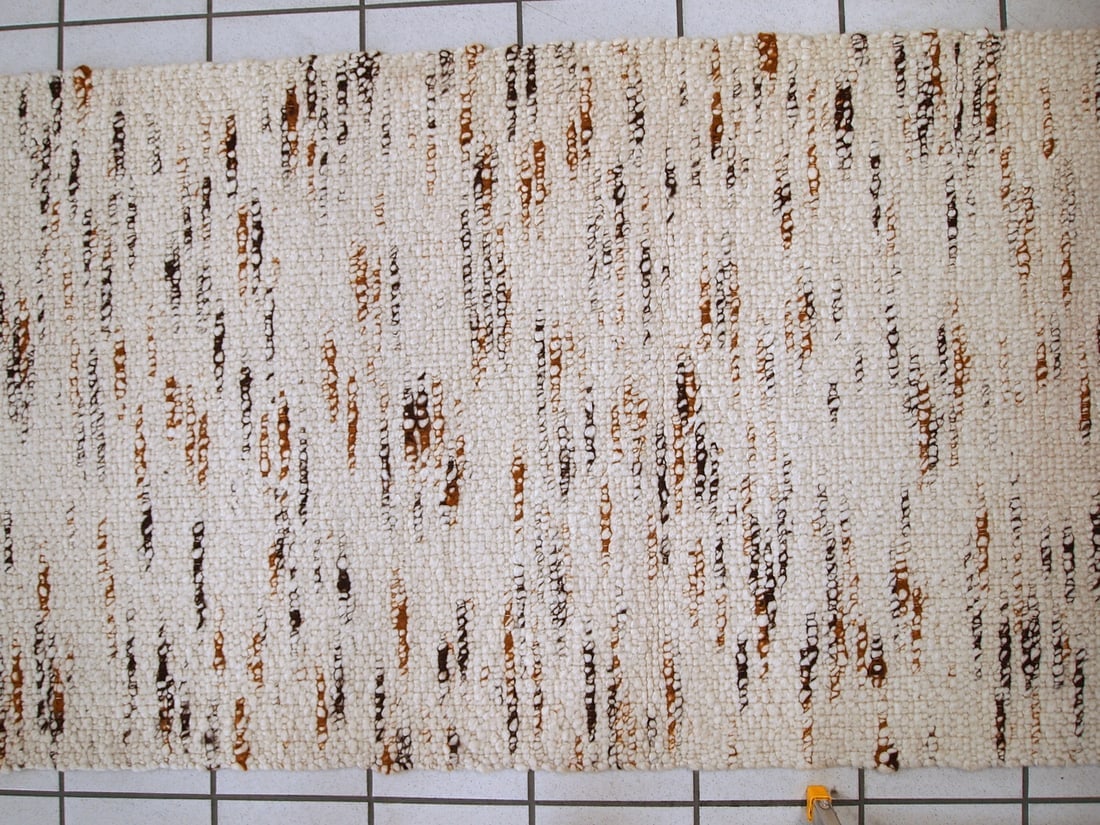 Handmade vintage Indian kilim runner 2.9' x 12.3' (90cm x 375cm) 1980s - 4