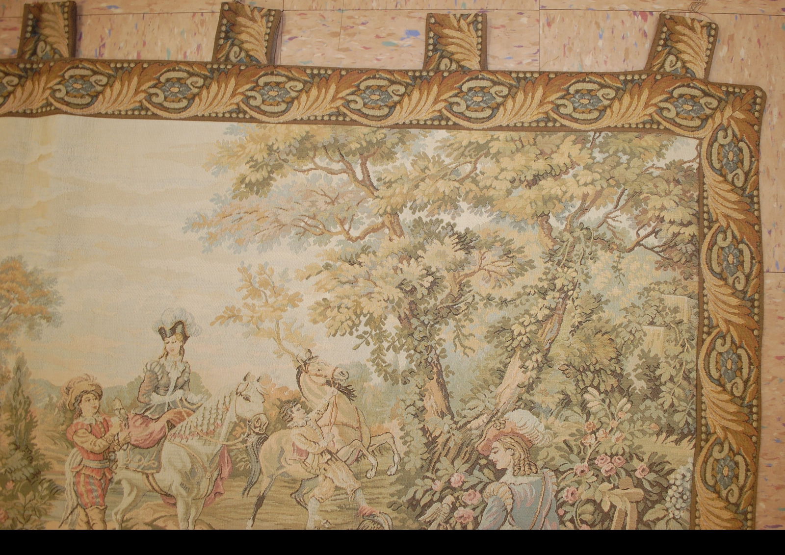 Tapestry French European Hand Loomed Victorian 2'8"X5'7" - 3