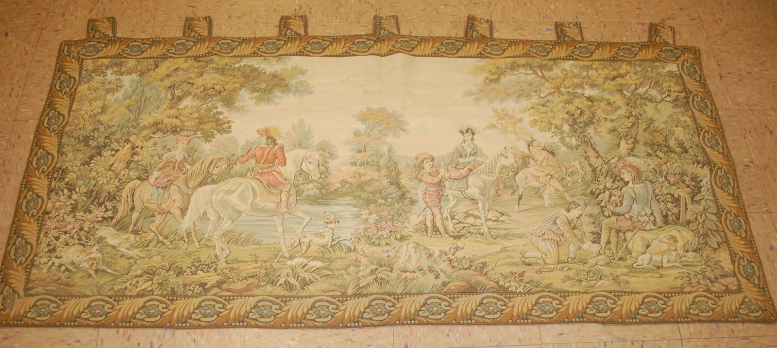 Tapestry French European Hand Loomed Victorian 2'8"X5'7" - 9