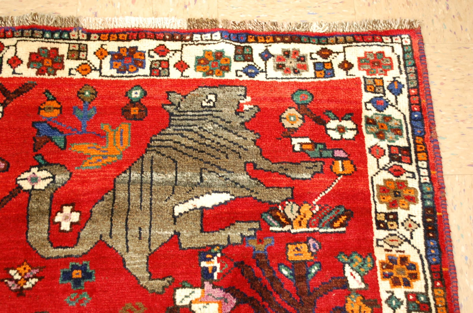 Persian SHIRAZ Qashkai Rug 5'3"x 8' - 5