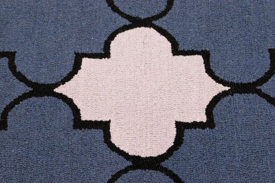 Multicolored Trellis 5X8 Hand-Tufted Modern Rug - 10