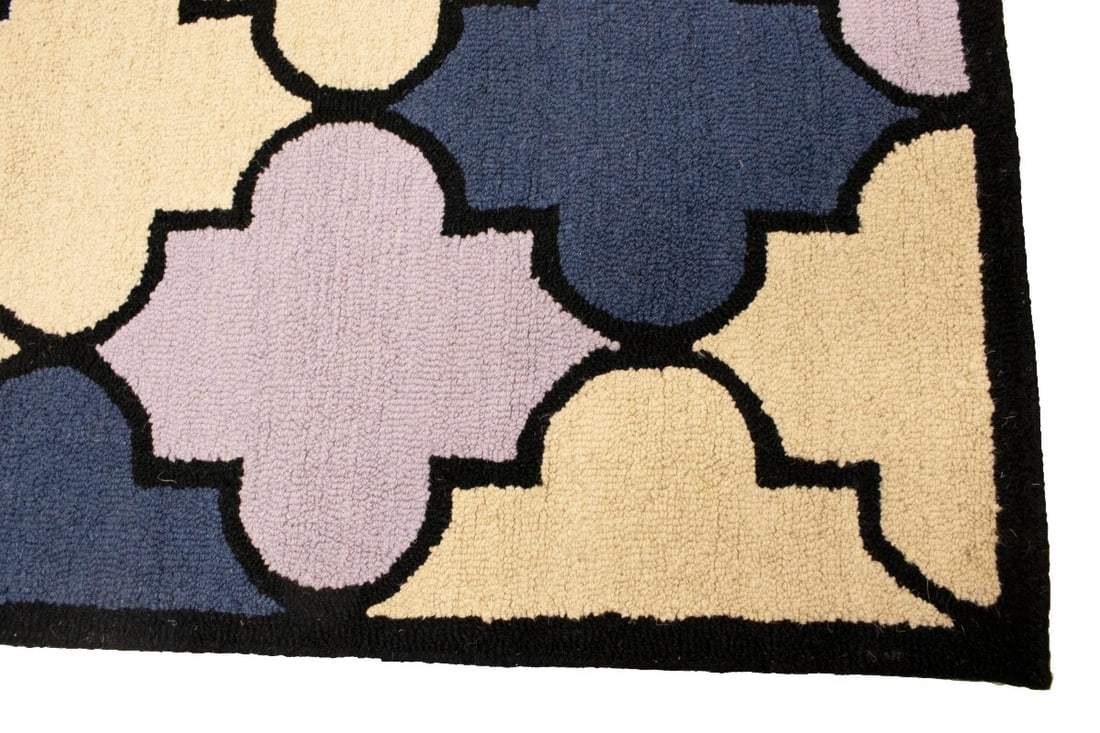 Multicolored Trellis 5X8 Hand-Tufted Modern Rug - 12
