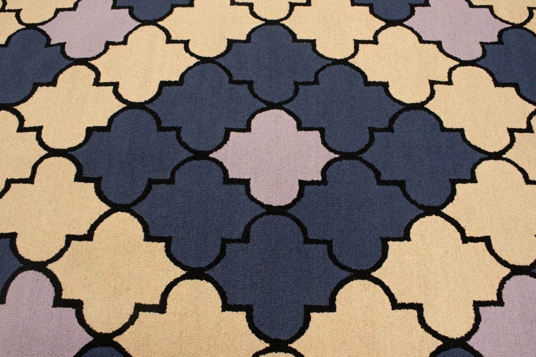 Multicolored Trellis 5X8 Hand-Tufted Modern Rug - 8