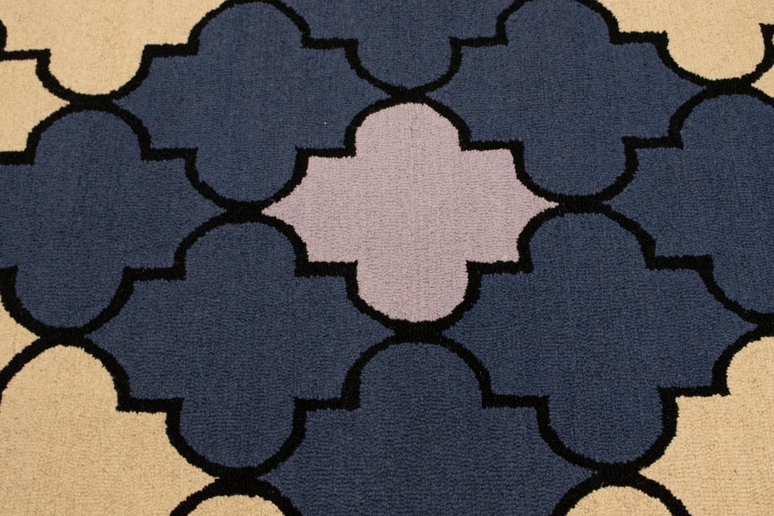 Multicolored Trellis 5X8 Hand-Tufted Modern Rug - 9