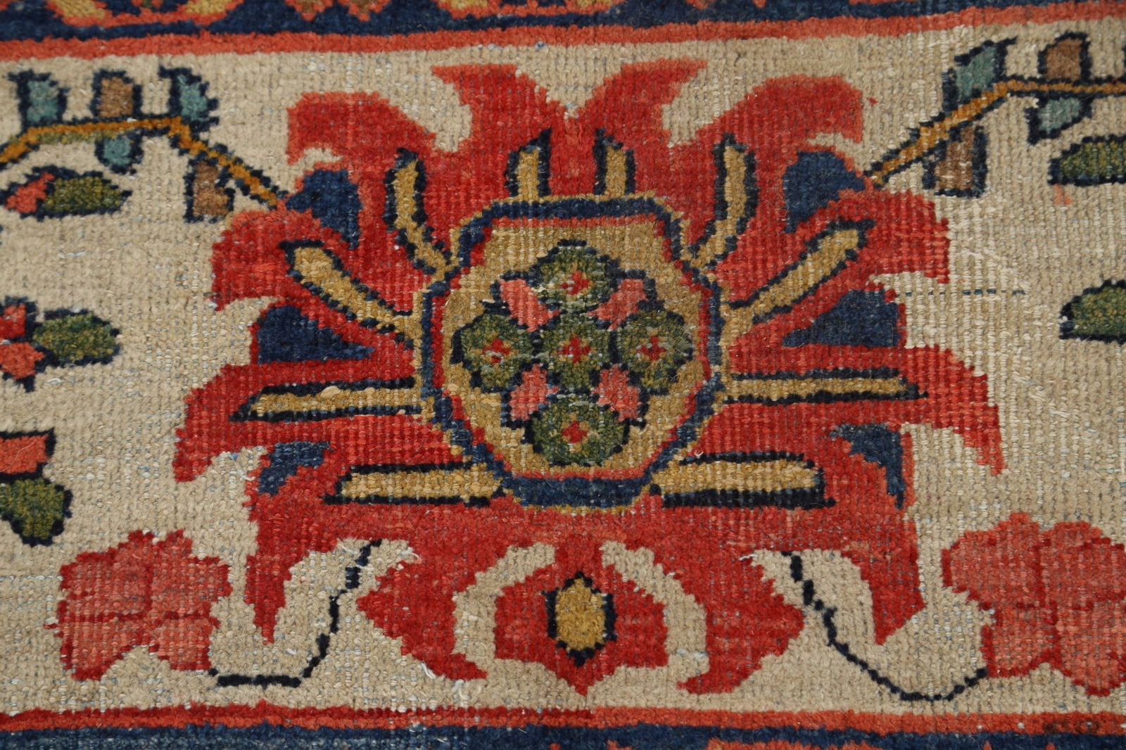 Pre-1900 Vegetable Dye Sultanabad Persian Area Rug 10x13 - 10