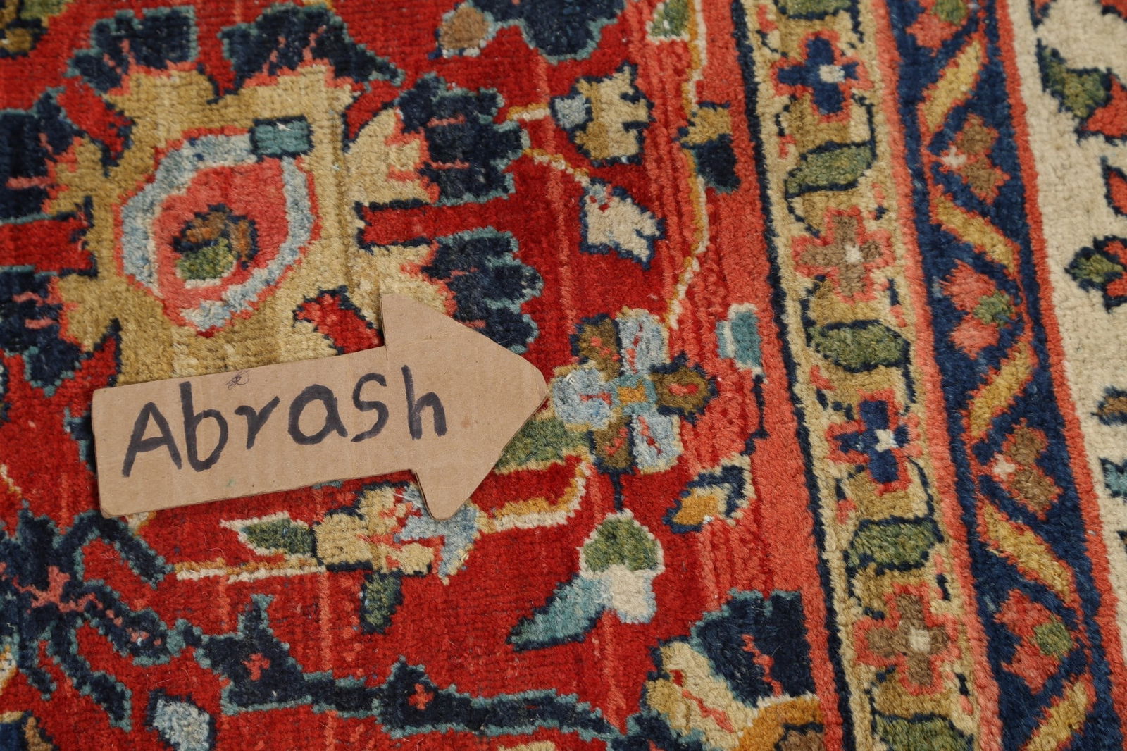 Pre-1900 Vegetable Dye Sultanabad Persian Area Rug 10x13 - 14